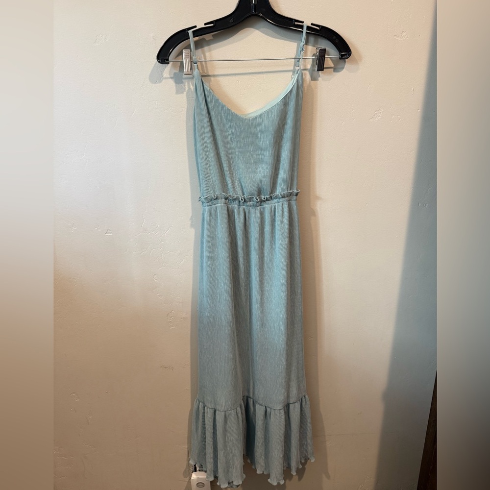 Sweet Wanderer Light Blue Midi Dress